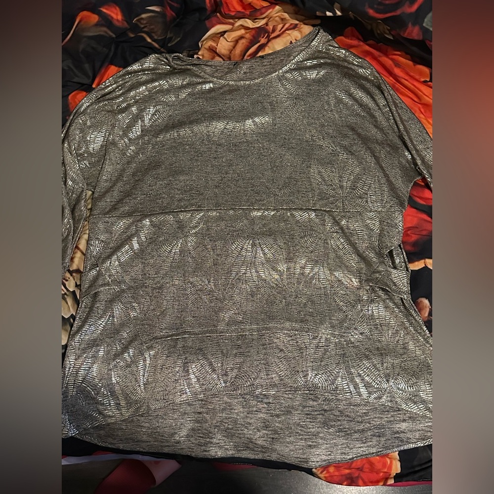 Silver Metallic Top